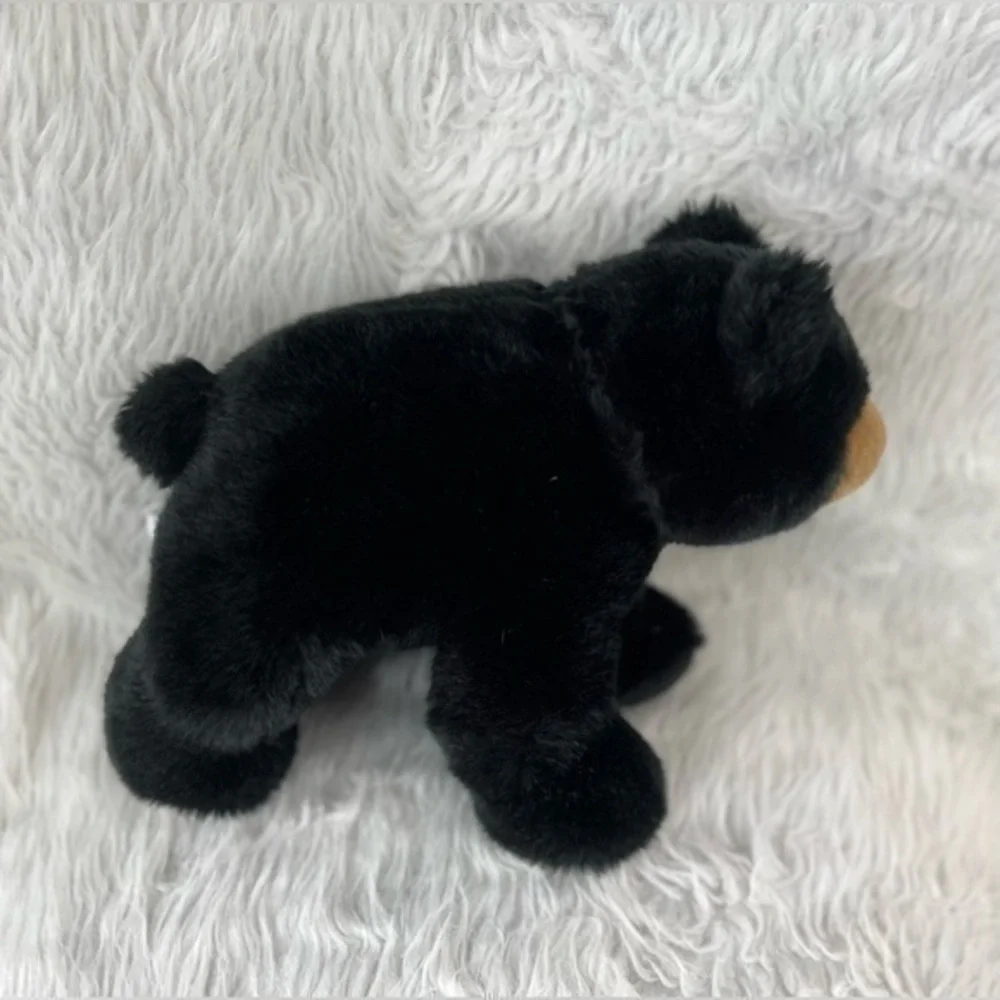 New Aurora Black Bear Plush Stuffed Animal Approx 13” Gift Present